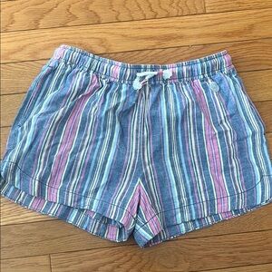 Oshkosh girls stretch drawstring linen blend shorts